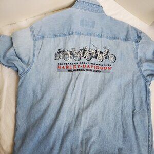 HD men's denim shirt sz M